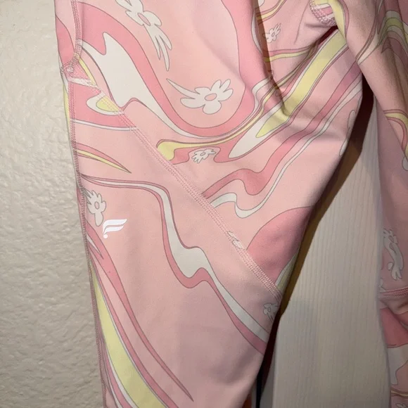 Fabletics Pink Swirl High-Rise Leggings - Picture 5 of 8